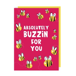 Carte Buzzin For You - Félicitations - Bourdons - Excité - Remise des diplômes - Bravo - Célébration - Félicitations - Examens