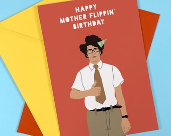 Carte d'anniversaire mousse - foule informatique - humour - drôle - coquine - célébrité - télé