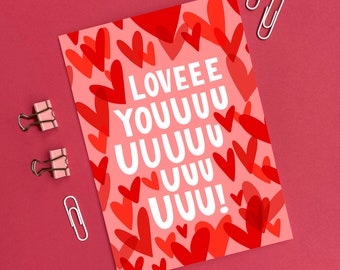 Love You Valentine's Card - Love - Anniversary - Funny - Cute - Boyfriend - Girlfriend - Husband - Wife