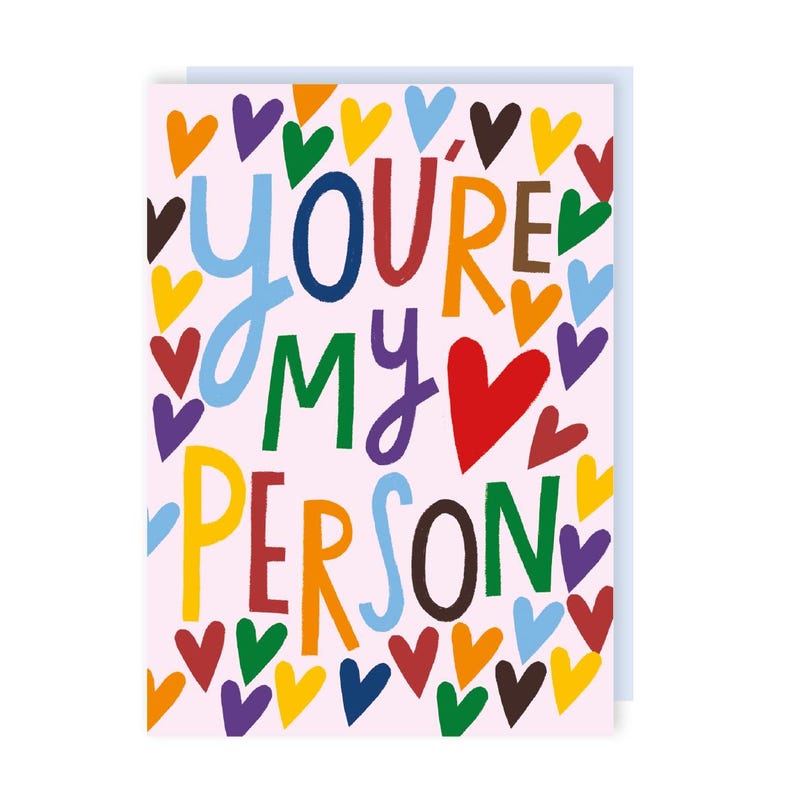 Carte Vous êtes ma personne - amour - Saint-Valentin - anniversaire - jeu de mots - mignon - petit ami - petite amie - ami - remerciement image 2