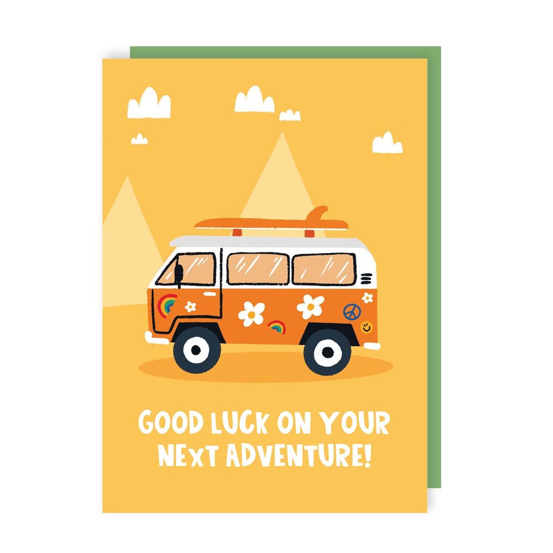 Noteboom Rv Congratulations Campervan Card - New Adventure - Good Luck - Leaving - Goodbye ...