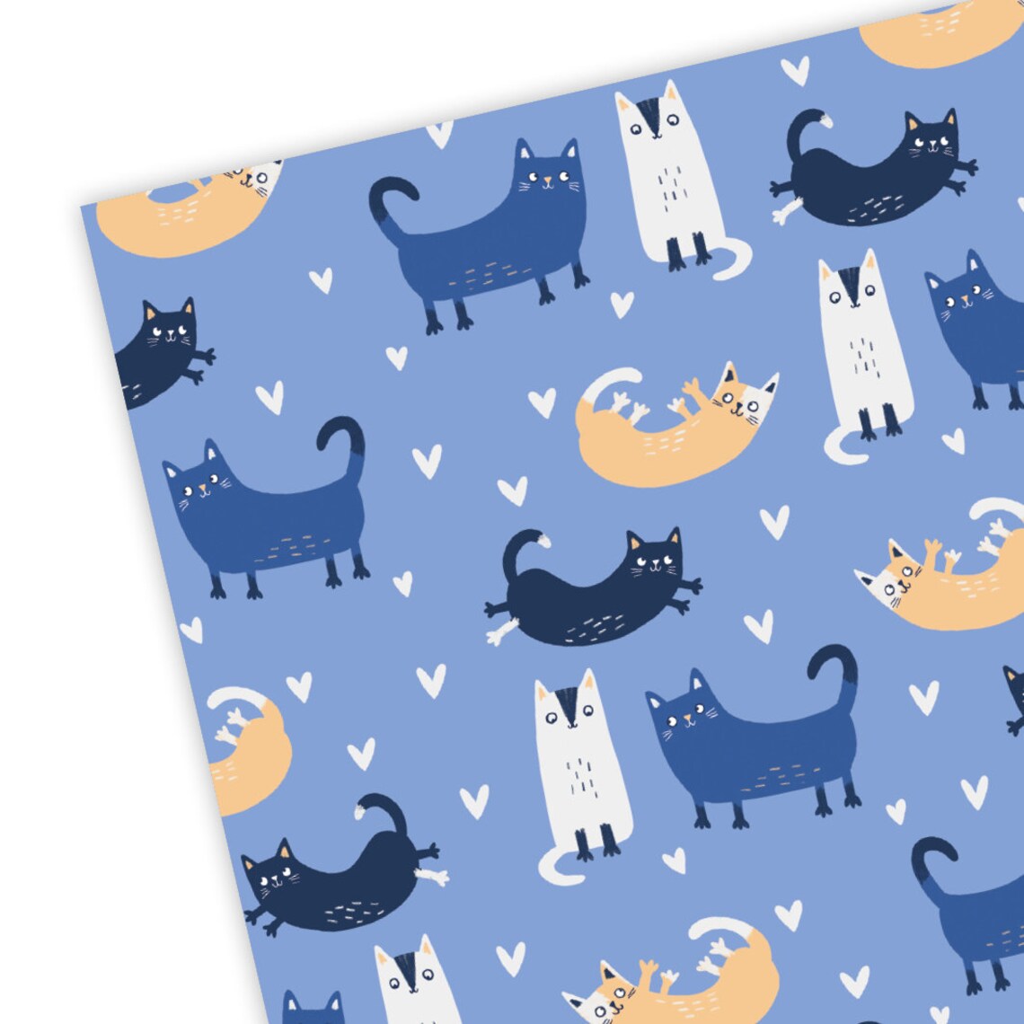 Cat Gift Wrap Wrapping Paper Present Birthday Kitten Etsy Ireland