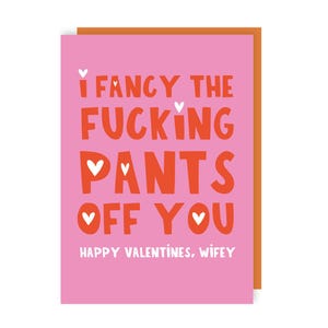 Carte Envie de vous enlever le pantalon - Saint-Valentin - Anniversaire - Petit ami - Petite amie - Reconnaissance - Drôle - Humour - grossier - Coquine - Femme