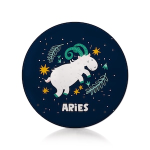 Aries Zodiac Pin Badge - Rude - Cheeky - Funny - Humour - Star - Sign - Astrology - Cute - Gift