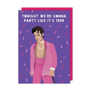 Carte Prince - Icônes gays - Anniversaire - Fête - Humour - Ami - Drôle - Coquine - Célébrité - Musicien image 2