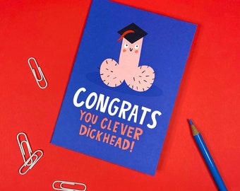 Carte de voeux intelligente pour l'obtention du diplôme - examens - étudiant - université - diplôme - études - bravo - félicitations - drôle - humoristique