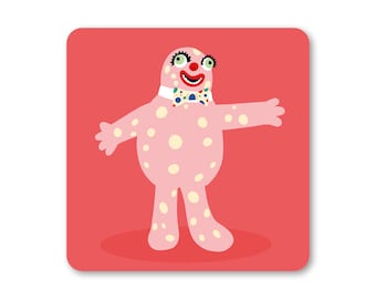 Mr Blobby Coaster - Années 90 - Humour - Drôle - Noels House Party - Nostalgie