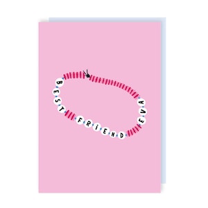 Carte Meilleur ami de tous les temps - Bracelet de l'amitié - Reconnaissance - Meilleur ami - Amour - Mignon - Taylor Swift