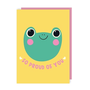 Carte So Fier of You - Grenouille - Félicitations - Félicitations - Mignon - Célébration - Bravo