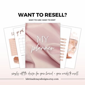 Digital Planner Bundle PLR Resell Canva Templates Editable, Commercial ...