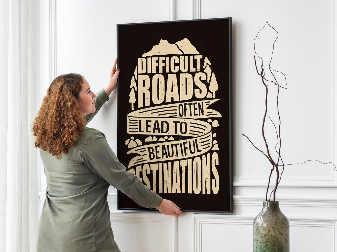 Motivational Quote Poster Inspirational Office Decor - Etsy