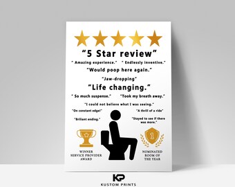 Toilet Review Sign Etsy Toilet Review Sign Etsy