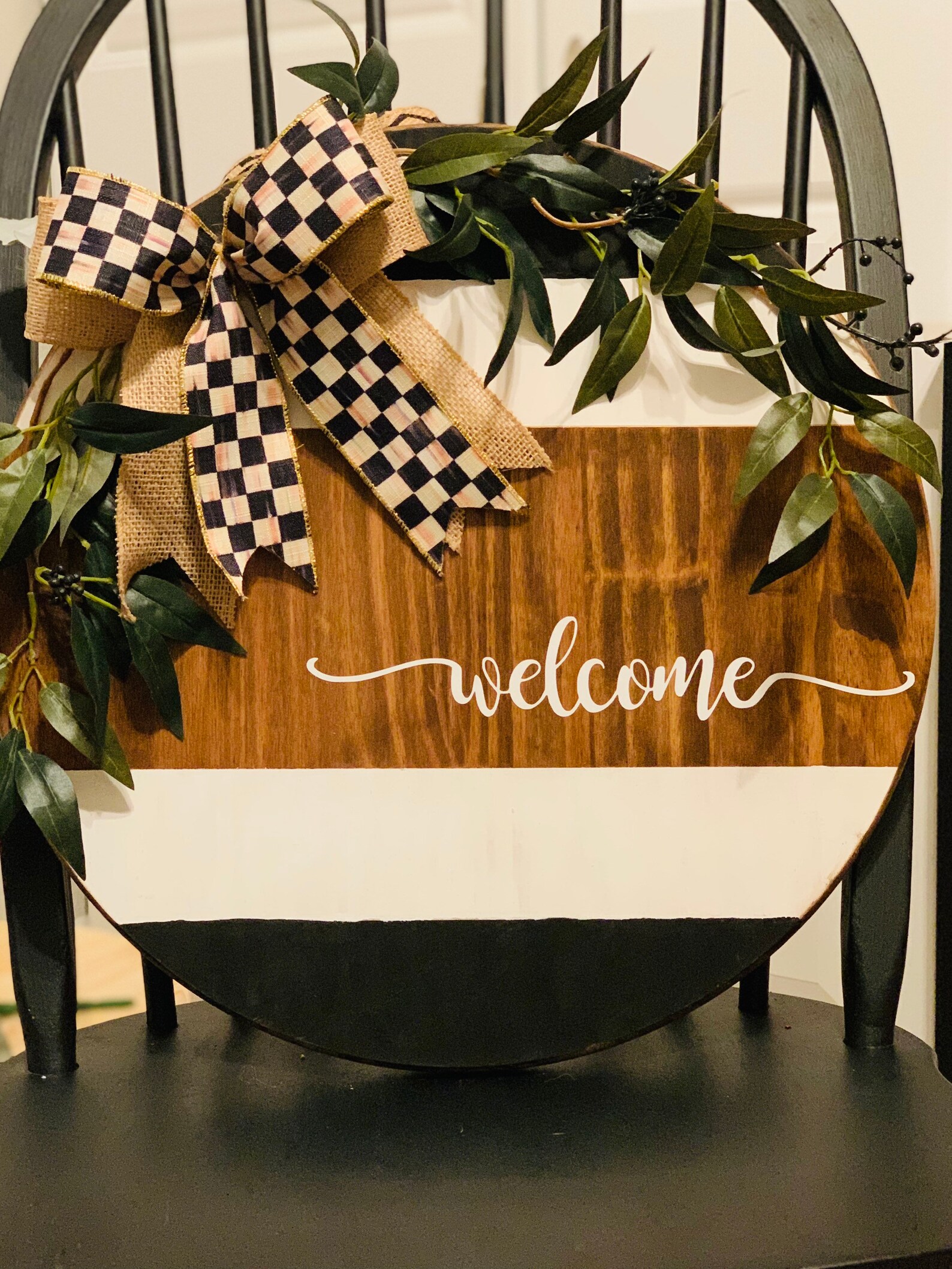 Thick Wooden Door Hanger Etsy