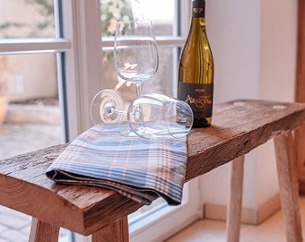 reclaimed wood bench