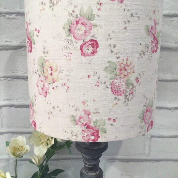 Lampshade in Peony and Sages Sweet Pea Linen so pretty multiple sizes