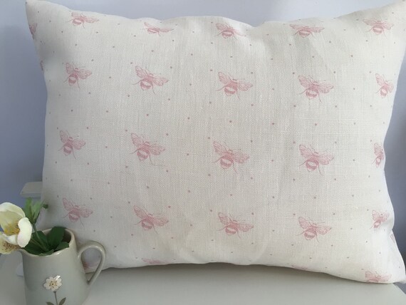 pink bee cushion