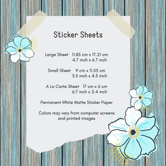 Scrapbooking Craft Supplies & Tools Planner Sticker Kit Plum Paper 7x9 ...