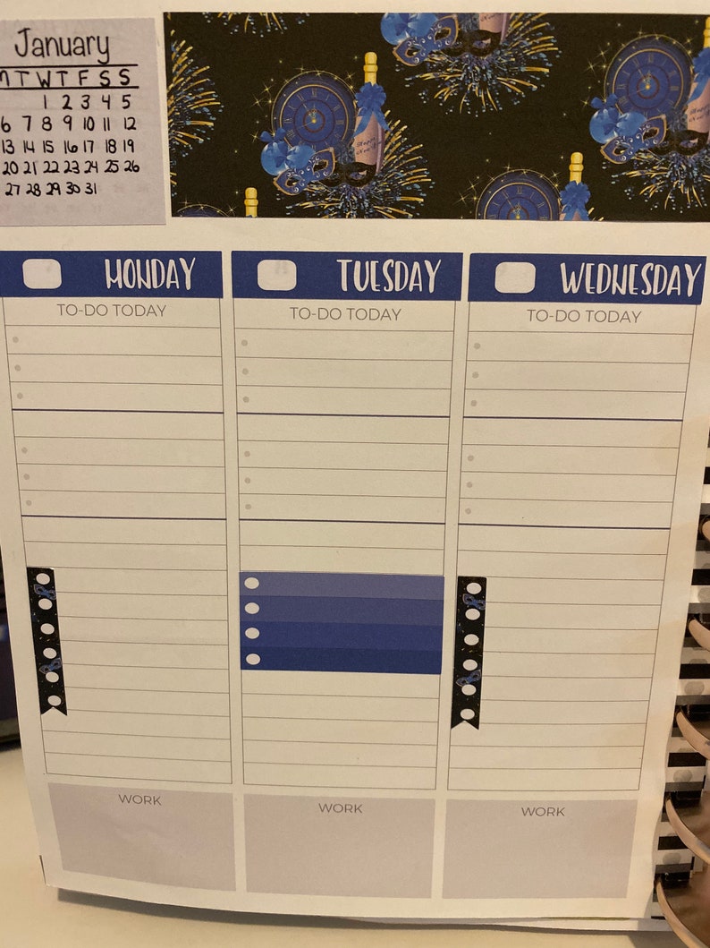 Scrapbooking Craft Supplies & Tools Planner Sticker Kit Plum Paper 7x9