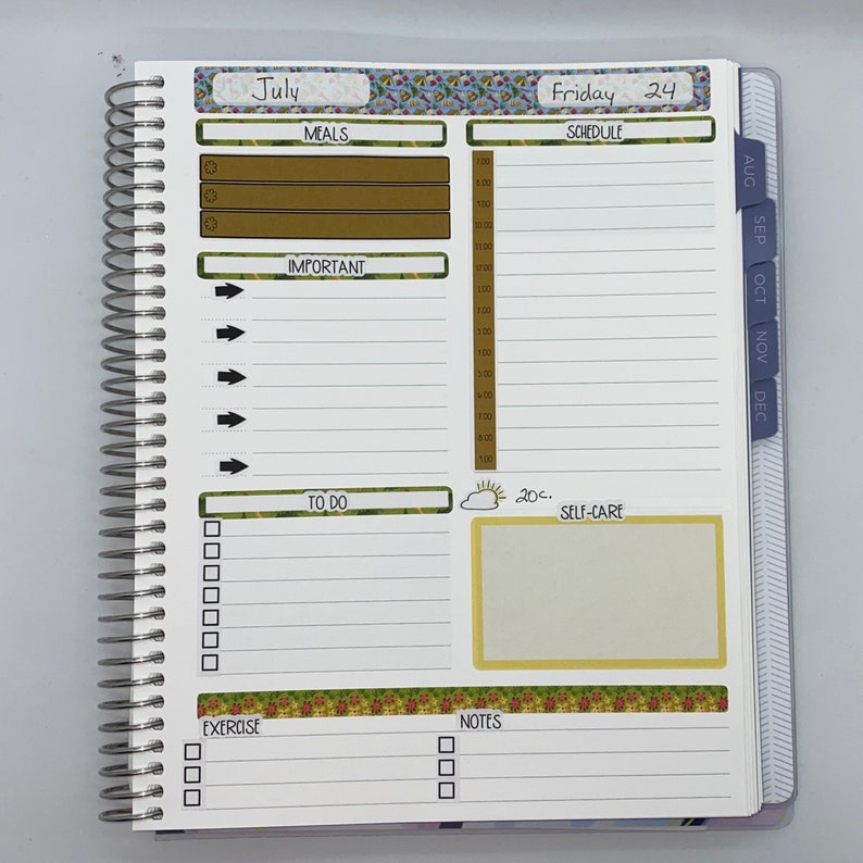 Plum Paper Daily Planner Fall Etsy