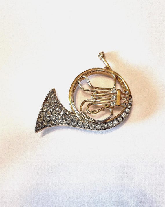 Rachel French Horn Brooch