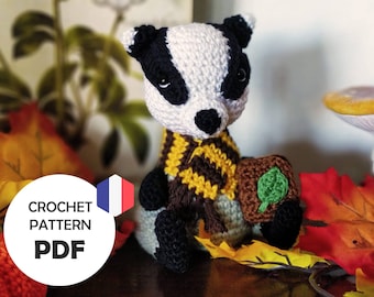 Modello amigurumi Raymundo, lo studente di botanica Tasso (PDF FR) animali della foresta all&#39;uncinetto