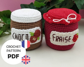 Crochet jam pattern and crochet spread for dinette