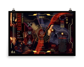 Printed Apex Revenant Customizable Semi-Gloss 12X18 in, 24X36 in Printed Poster.
