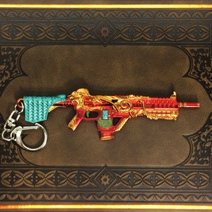 Legendary Volt SMG &quot;Fortune Teller&quot;  and Legend Gamer Card, custom Keychain