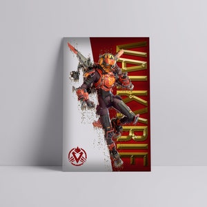 Printed Apex Legends Valkyrie Birthright: Custom Game tag Semi-Gloss 11x17in Printed Poster.