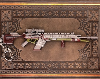Apex Legendary Long Bow 6.3 in. &quot;Sleeper Cell&quot;  and Legend Gamer Card, custom Keychain