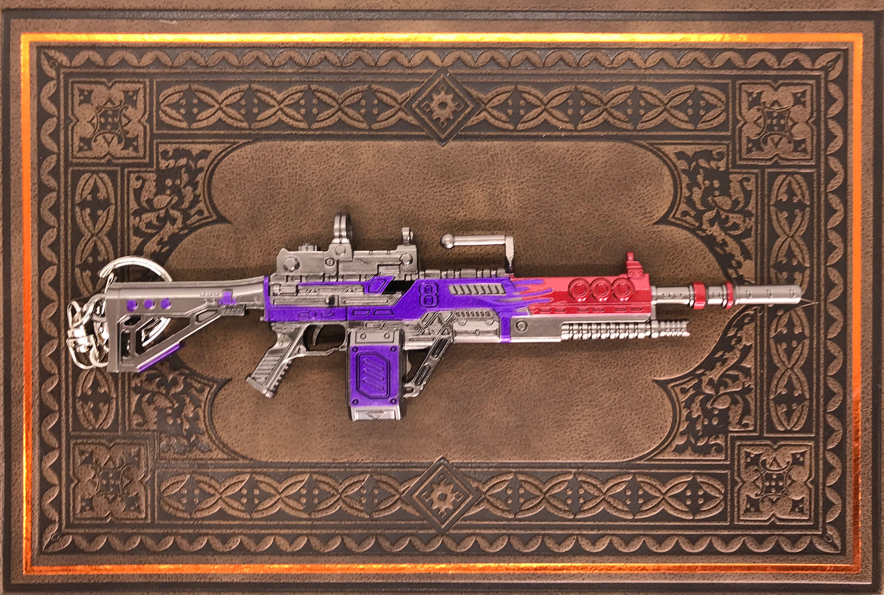 Apex Legendary Devotion 6.3 in. "Nitro Kustom"  and Legend Gamer Card, custom Keychain