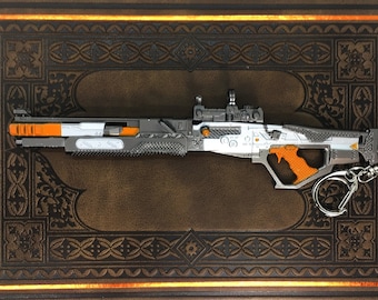Warp Zone Mastiff shotgun keychain  and Legend Gamer Card, custom Keychain