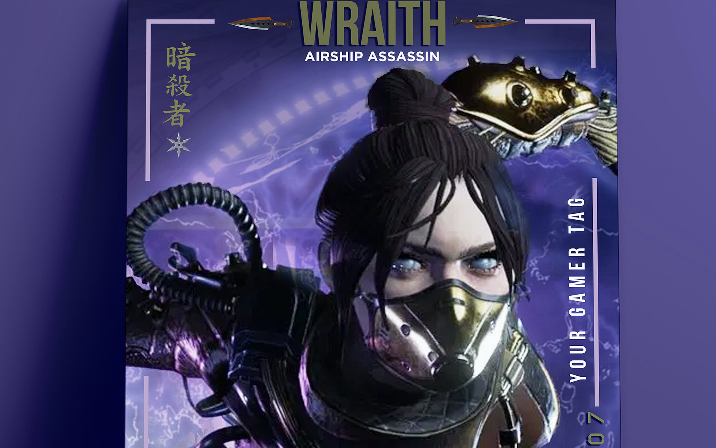 Printed Apex Legends Wraith Airship Assassin: Custom Game Tag Semi ...