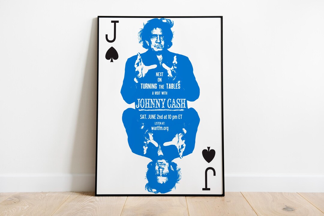 Johnny Cash Vintage Poster, Johnny Cash Concert Print, Music Festival
