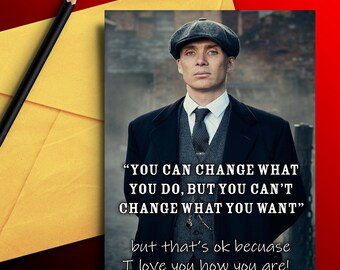 Peaky Blinders Valentines Card Etsy