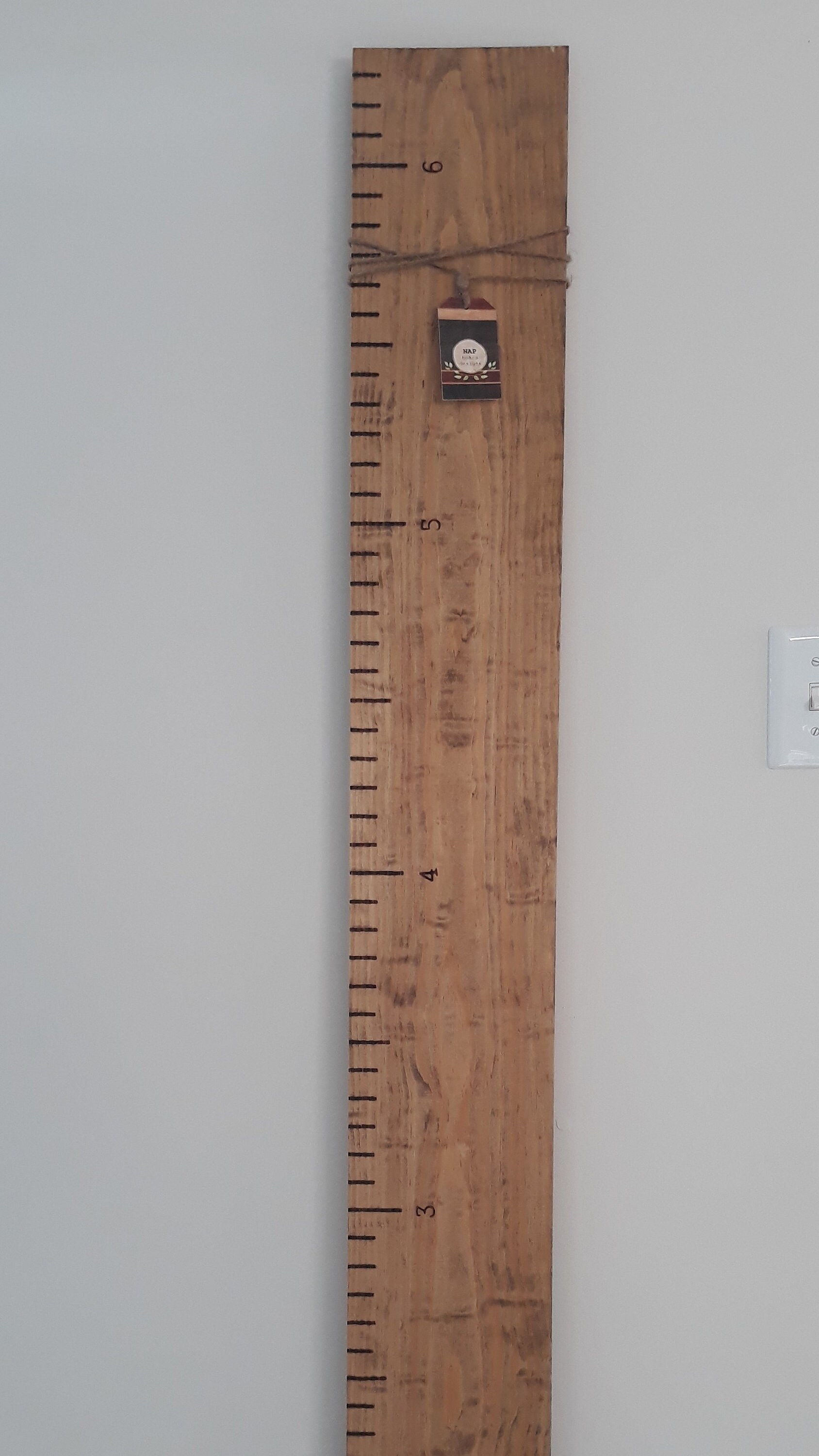 Hand-crafted wood-burned growth chart / rulers | Etsy