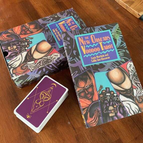 new orleans voodoo tarot deck martinie & glassman etsy new orleans voodoo tarot