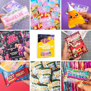 Mini 5x7 Party Printable Paper | Glossy Inkjet Paper for DIY Treat ...