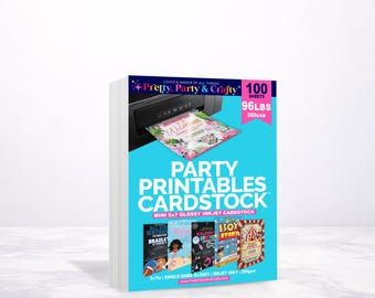 Party Printable Cardstock: 5x7 Glossy Cardstock for Inkjet Printers for invitations, 100 sheets, 260gsm