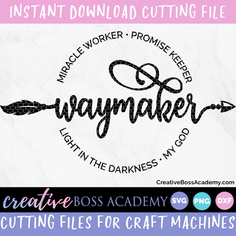 Download Waymaker svg way maker svg miracle worker svg Promise | Etsy