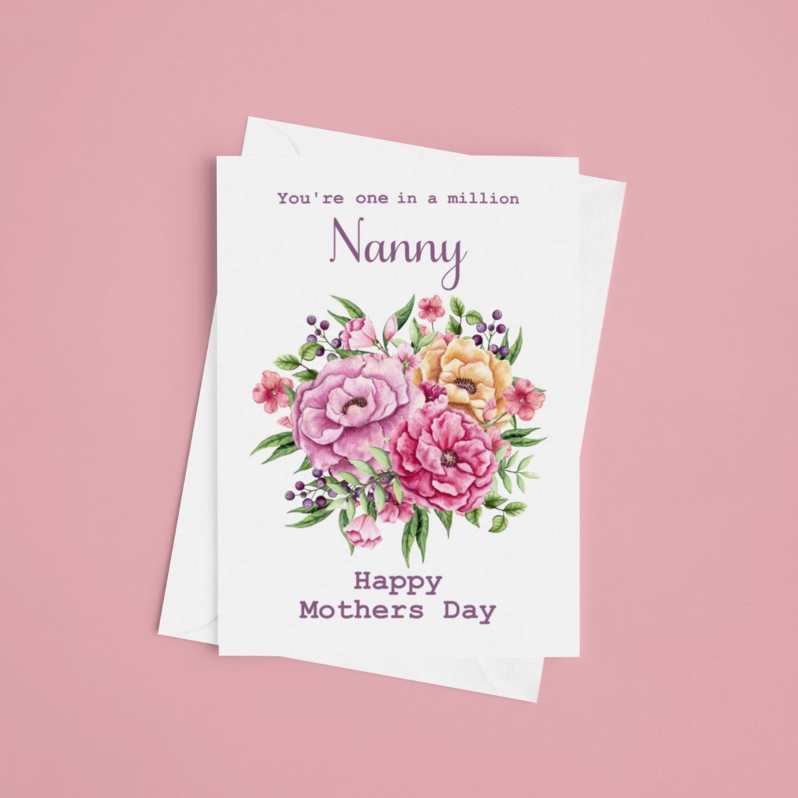Mother's Day Card for Nanny Happy Mother's Day Card | Etsy
