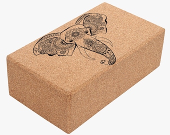 Align Cork Block by Shakti Warrior | 100% natural & non-toxic cork | Non Slip | Durable