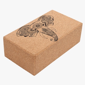 Align Cork Block by Shakti Warrior | 100% natural & non-toxic cork | Non Slip | Durable