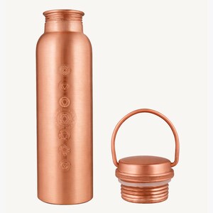 Chakra Tamba Water Bottle by Shakti Warrior | 100% Copper | Leak Proof | Durable image 4
