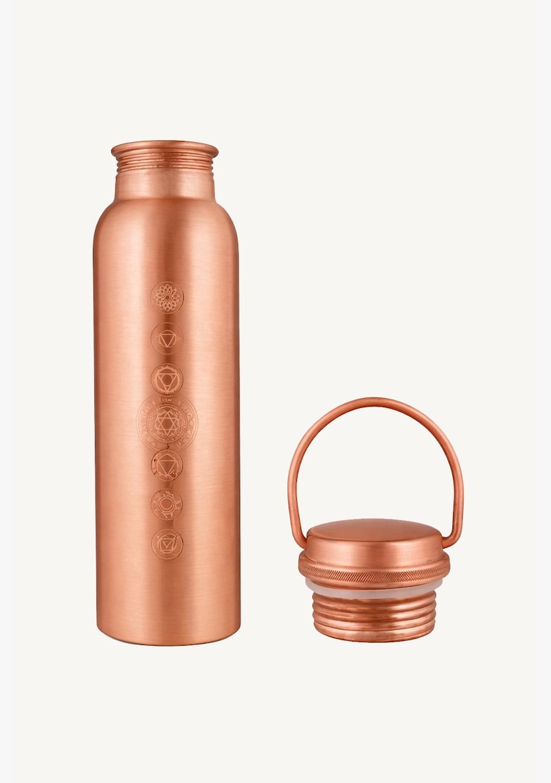 Chakra Tamba Water Bottle by Shakti Warrior | 100% Copper | Leak Proof | Durable image 4
