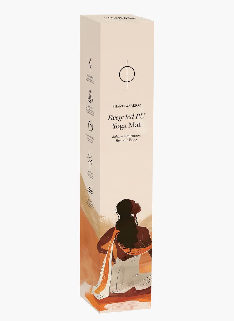 Återvunnen PU-yogamatta - Moonbeam av Shakti Warrior bild 4