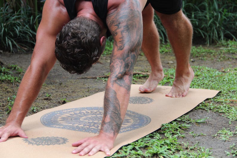 Mandala Pro Cork Yoga Mat by Shakti Warrior | 100% natural & non-toxic | Non Slip | Durable image 8
