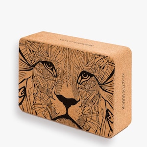 Roar Cork Block by Shakti Warrior | 100% natural & non-toxic cork | Non Slip | Durable