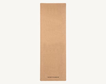 Plain Cork Yoga Mat by Shakti Warrior | 100% natural & non-toxic | Non Slip | Durable