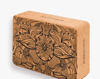 Bloque de corcho Sattva de Shakti Warrior / Corcho 100% natural y no tóxico / Antideslizante / Duradero